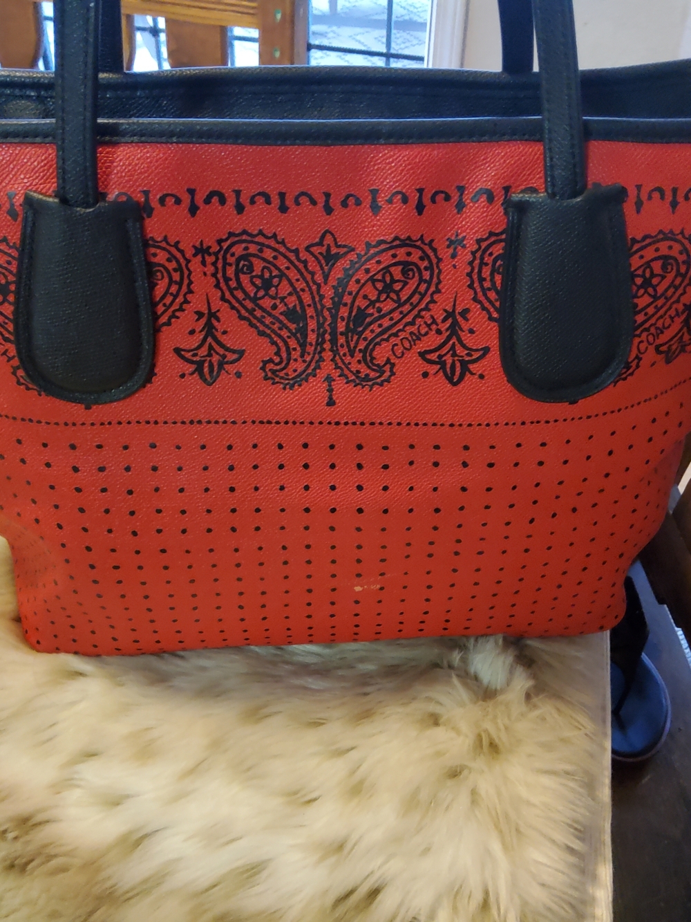 Coach "Bandana" Tote GUC ~ Partly Cloudy Condition 36357 - Picture 7 of 15